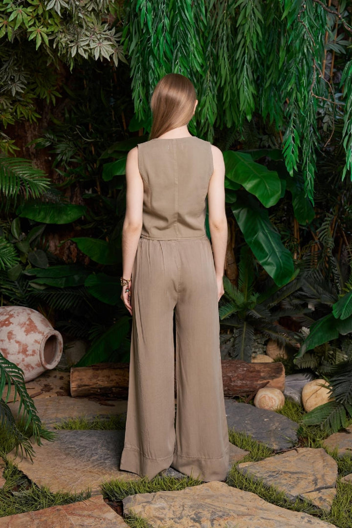 XLJ Elastic Waist Linen Pants - Barrow in Furness