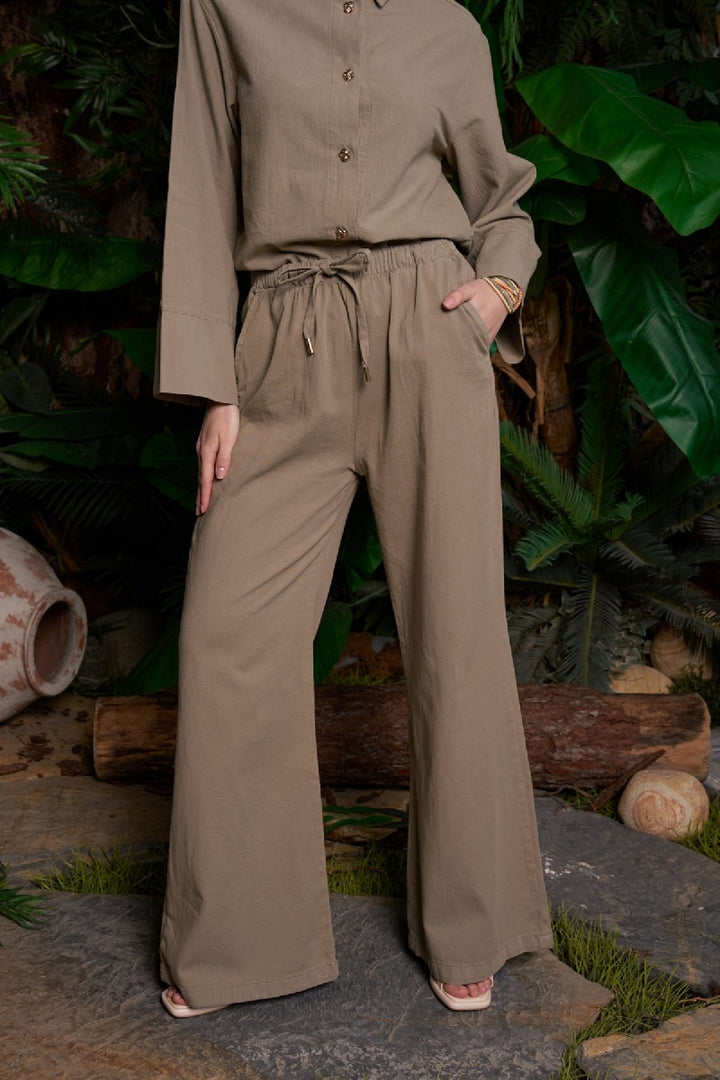 XLJ Palazzo Linen Pants - Prince Albert