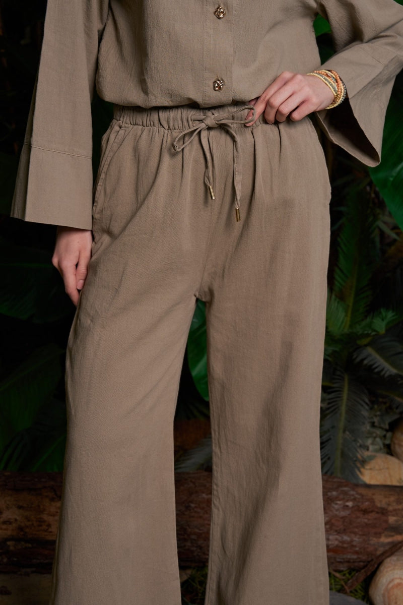 XLJ Palazzo Linen Pants - Prince Albert