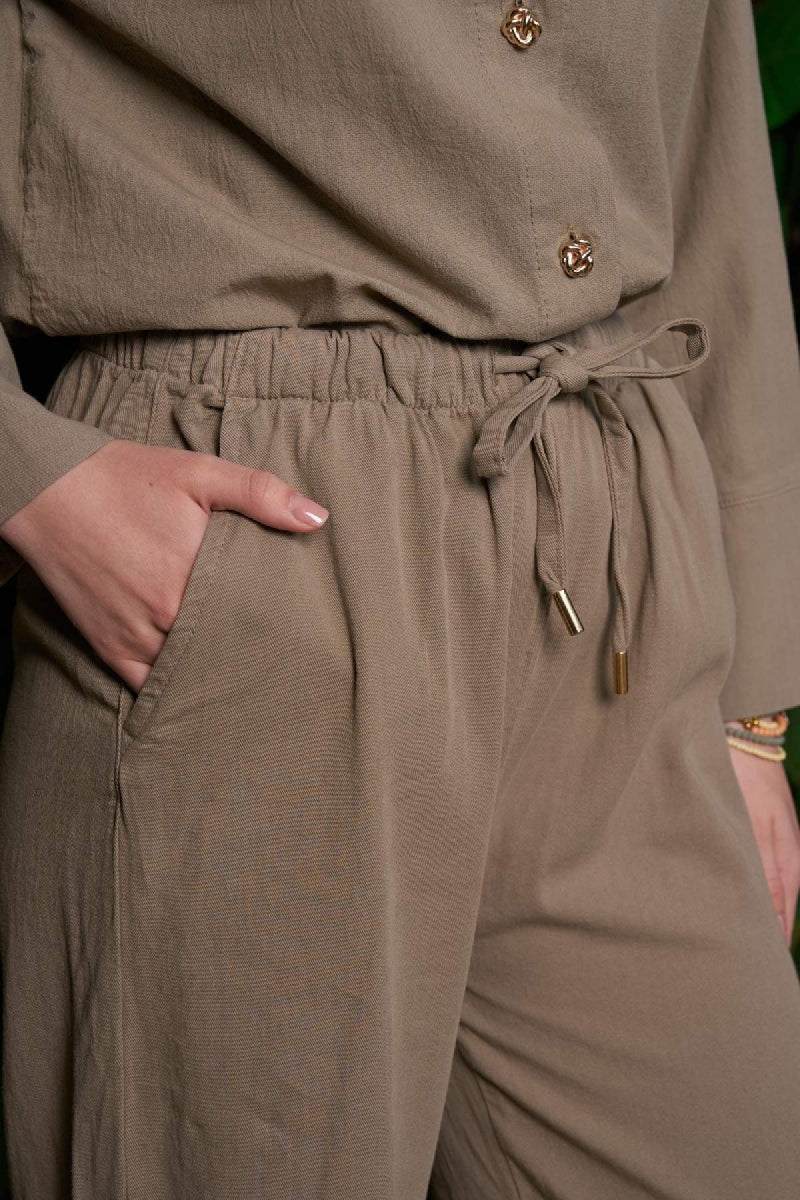 XLJ Palazzo Linen Pants - Prince Albert
