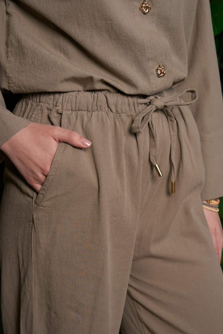 XLJ Palazzo Linen Pants - Prince Albert