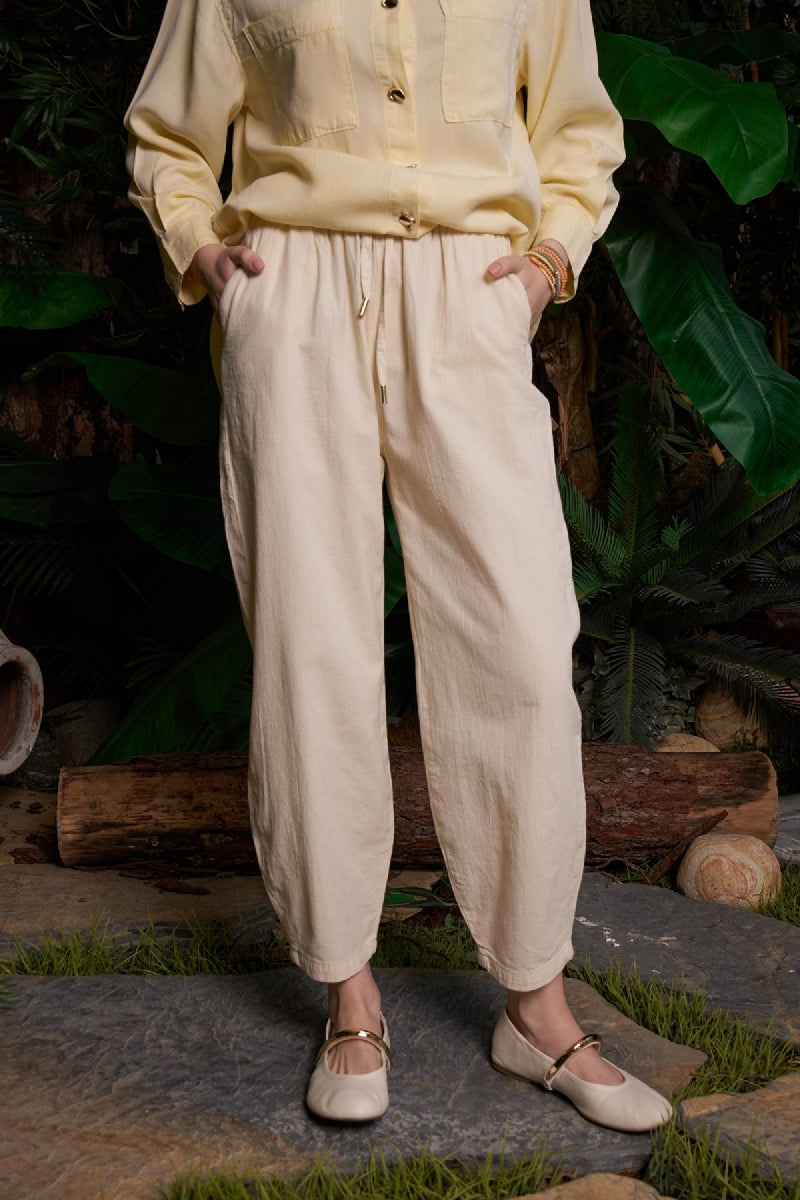 XLJ Baloon Linen Pants  - Cintalapa de Figueroa