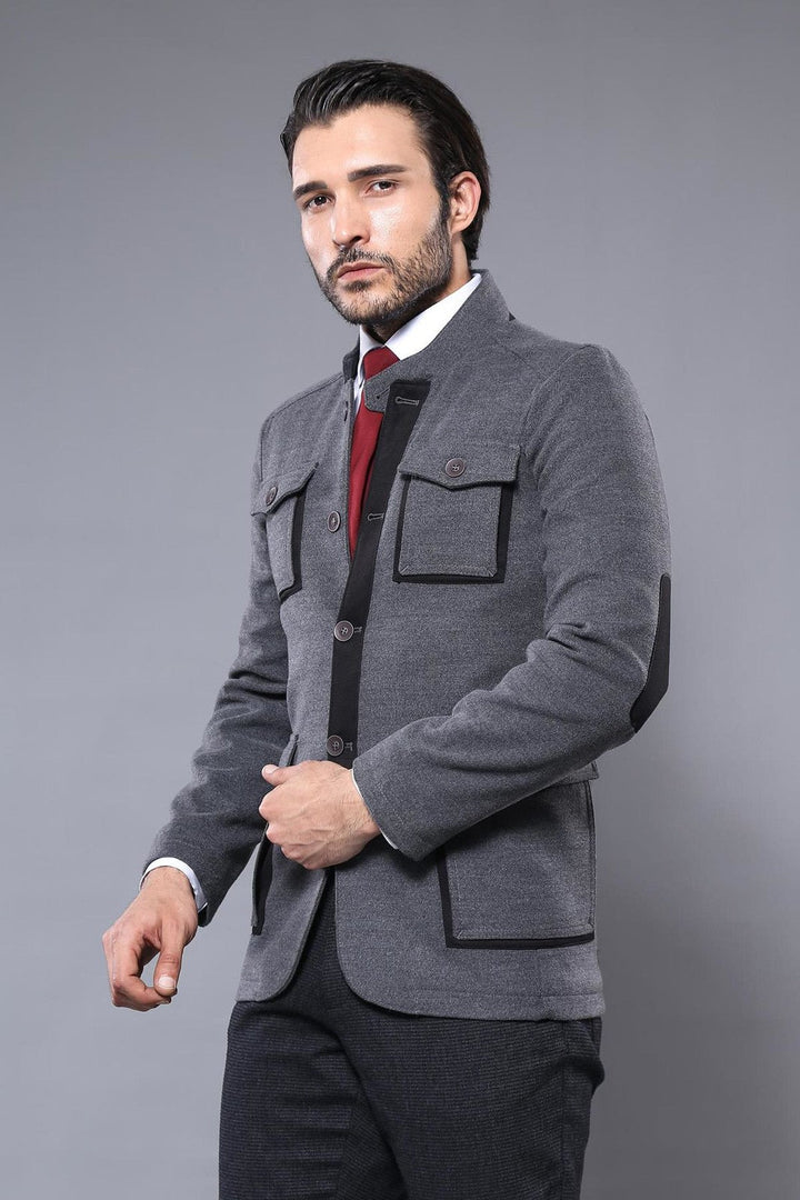 WSS 4 Pocket Tippet Grey Coat- - Rüsselsheim