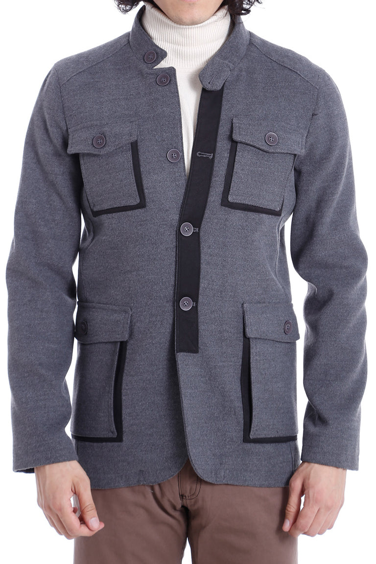 WSS 4 Pocket Tippet Grey Coat- - Rüsselsheim