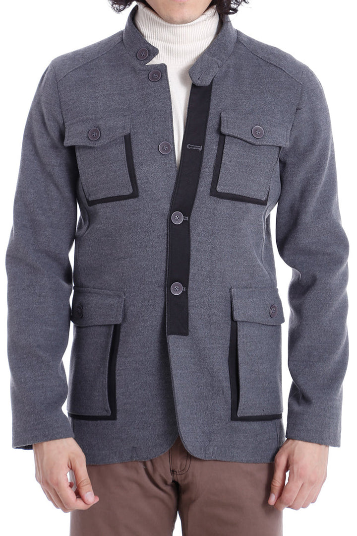 WSS 4 Pocket Tippet Grey Coat- - Rüsselsheim