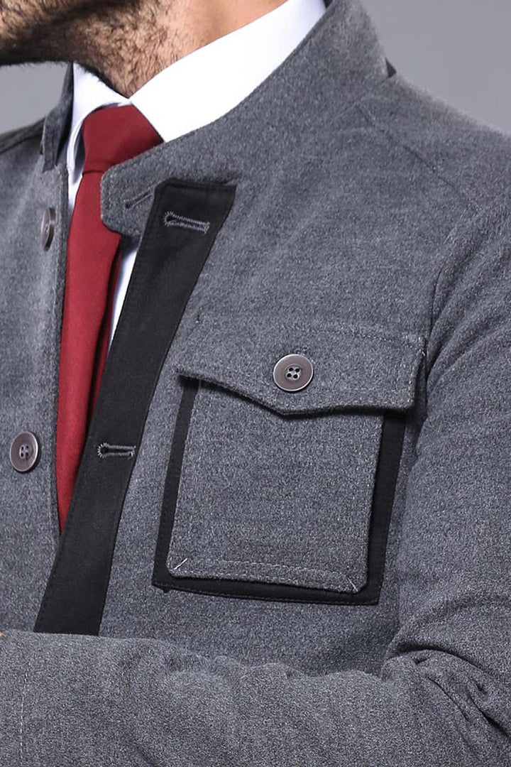 WSS 4 Pocket Tippet Grey Coat- - Rüsselsheim