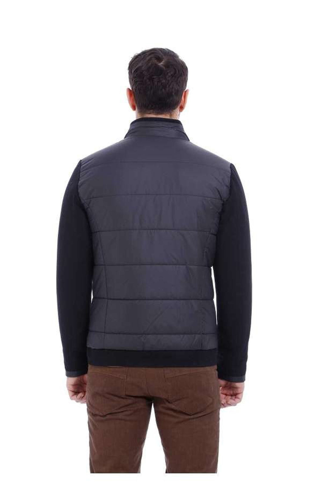 WSS Black Quilted Men Coat  - Santa María Huatulco