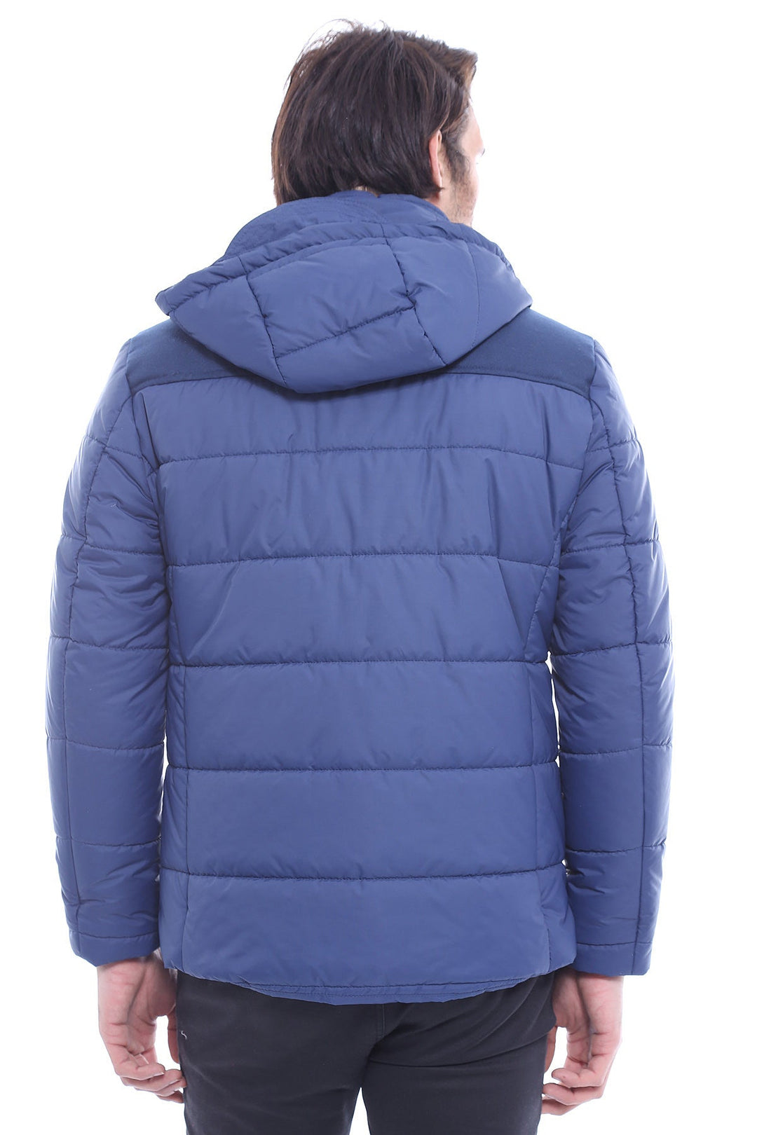 WSS Puffer Navy Blue Men Coat  - Simojovel de Allende