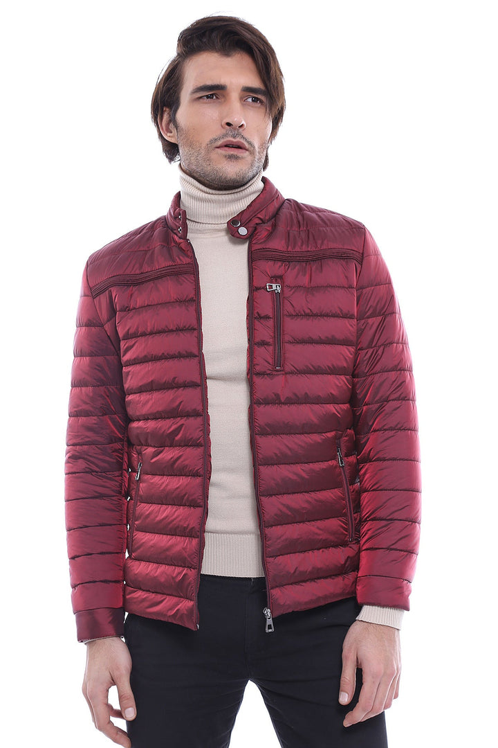 WSS Burgundy Down Men Coat  - San Jose