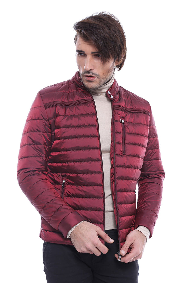 WSS Burgundy Down Men Coat  - San Jose