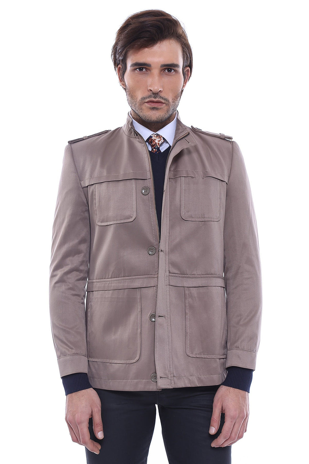 WSS Men's Beige Trench Coat  - Mildura
