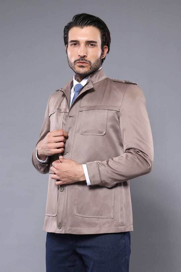 WSS Men's Beige Trench Coat  - Mildura