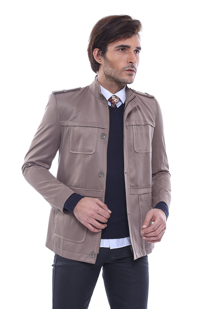 WSS Men's Beige Trench Coat  - Mildura