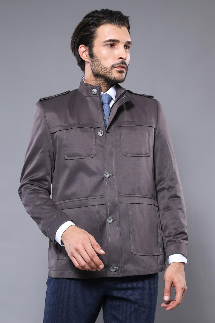 WSS Grey Men's Coat Jacket  - Görlitz