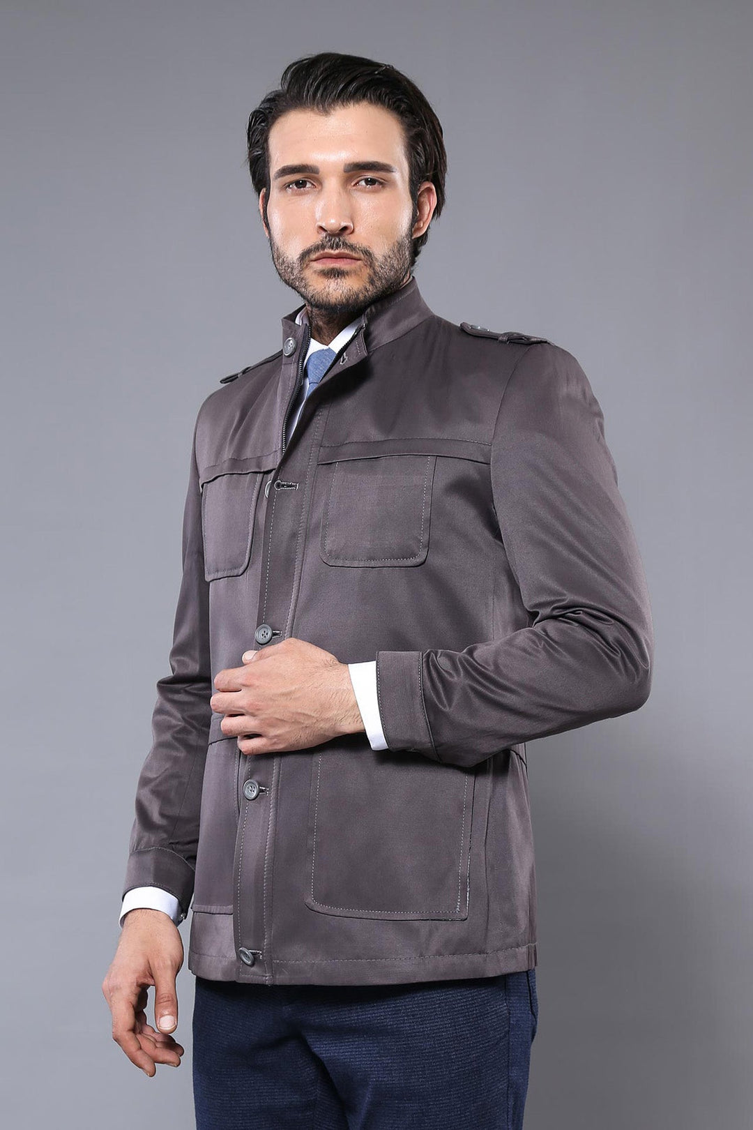 WSS Grey Men's Coat Jacket  - Görlitz