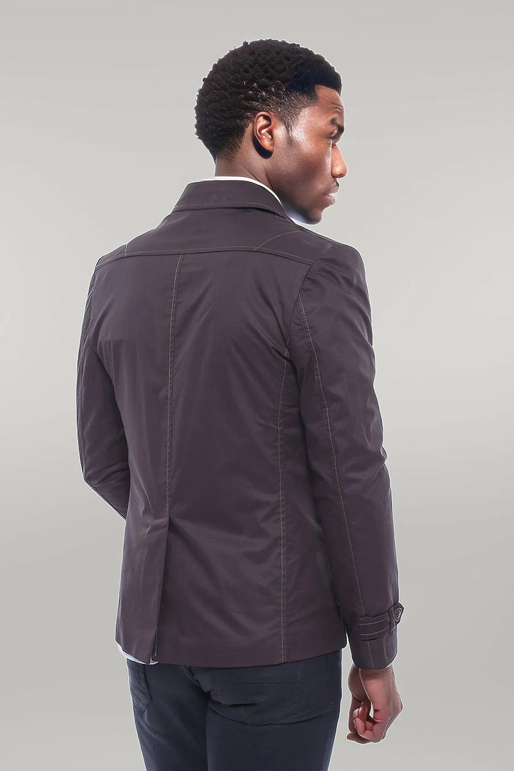 WSS 4 Buttons Brown Coat  - Singen