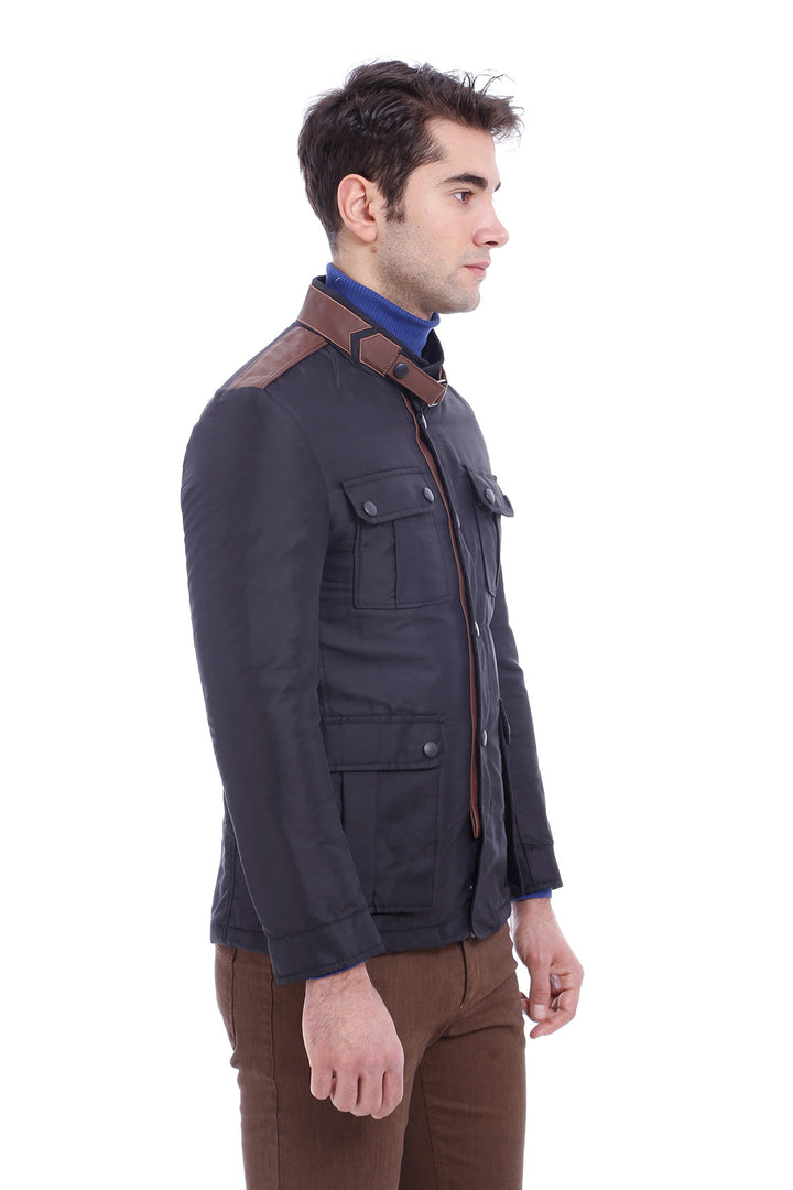 WSS 4 Pocket Snap Short Black Coat- - Winchester