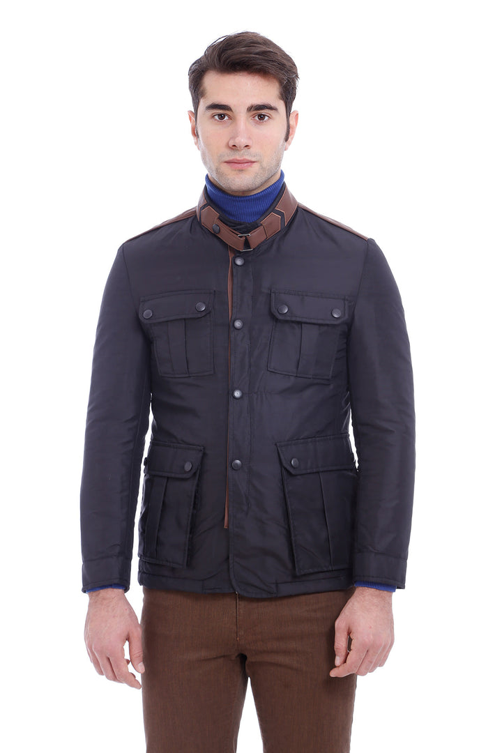 WSS 4 Pocket Snap Short Black Coat- - Winchester