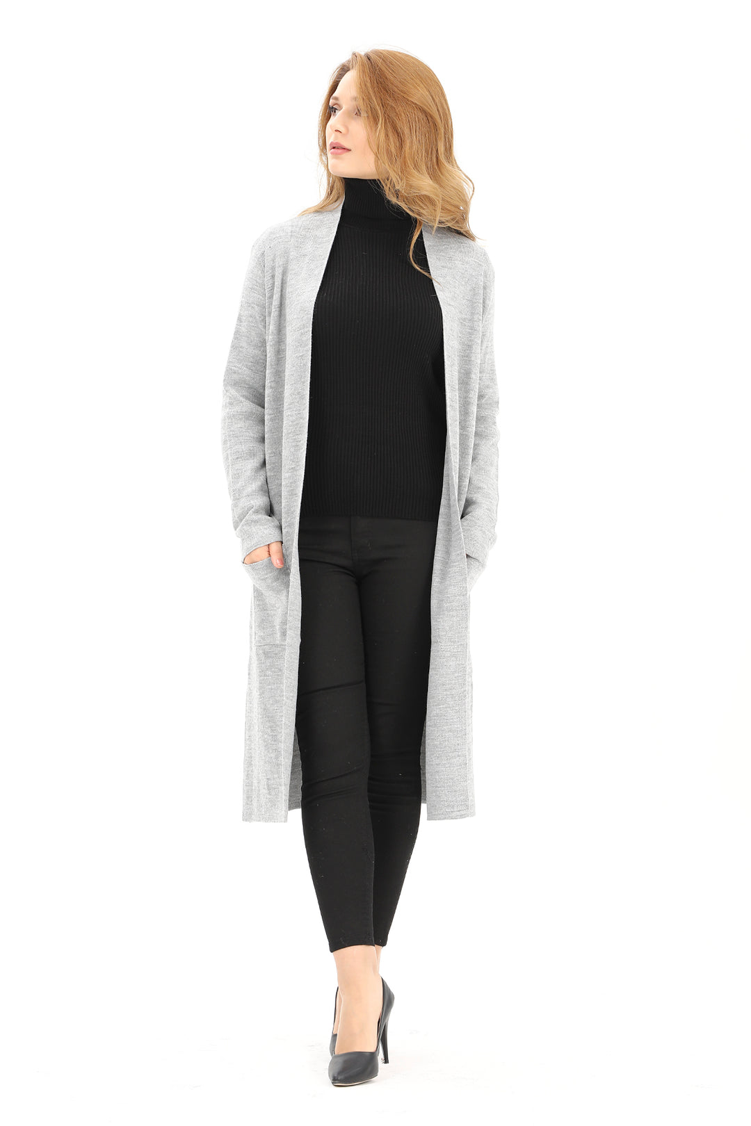 MPL Woman's Pocketed Long Cardigan 4341 - Haverford