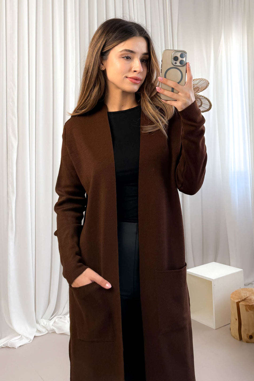 MPL Woman's Pocketed Long Cardigan 4341 - Sassuolo