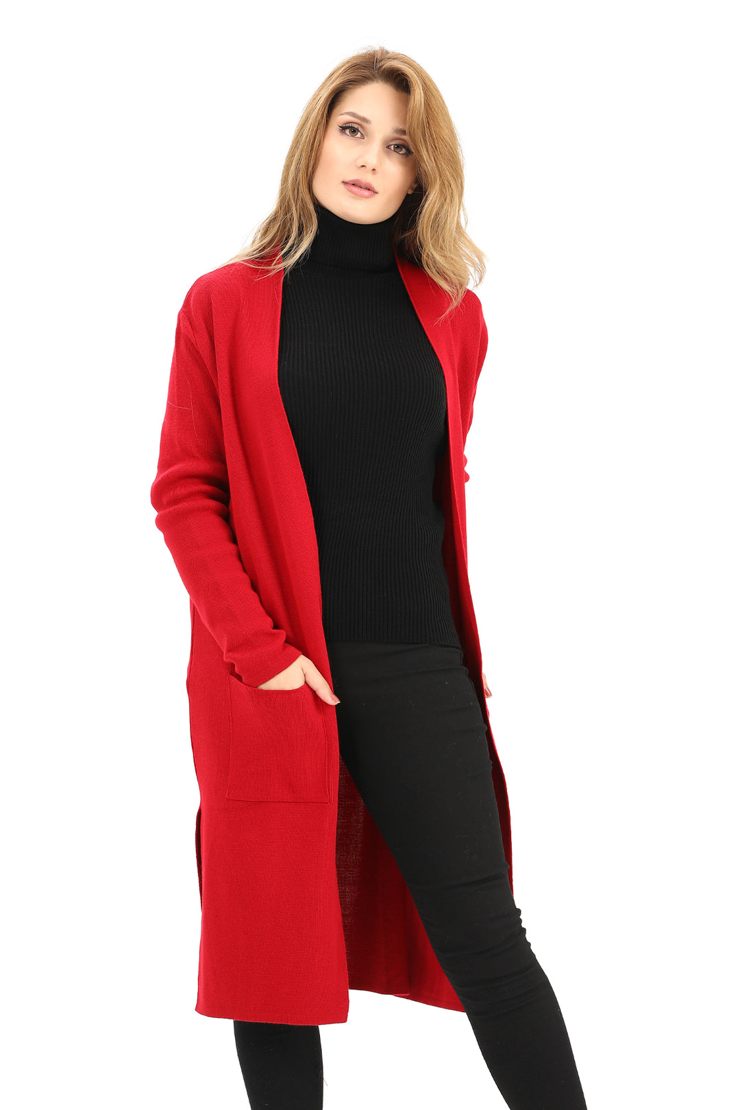 MPL Woman's Pocketed Long Cardigan 4341 - Azzano