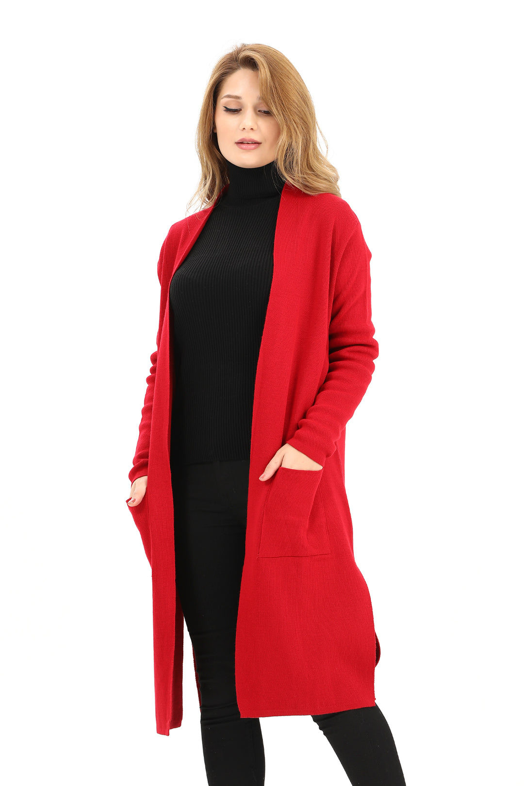 MPL Woman's Pocketed Long Cardigan 4341 - Azzano