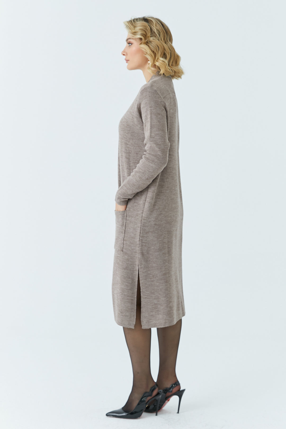 MPL Woman's Pocketed Long Cardigan 4341 - Grenoble