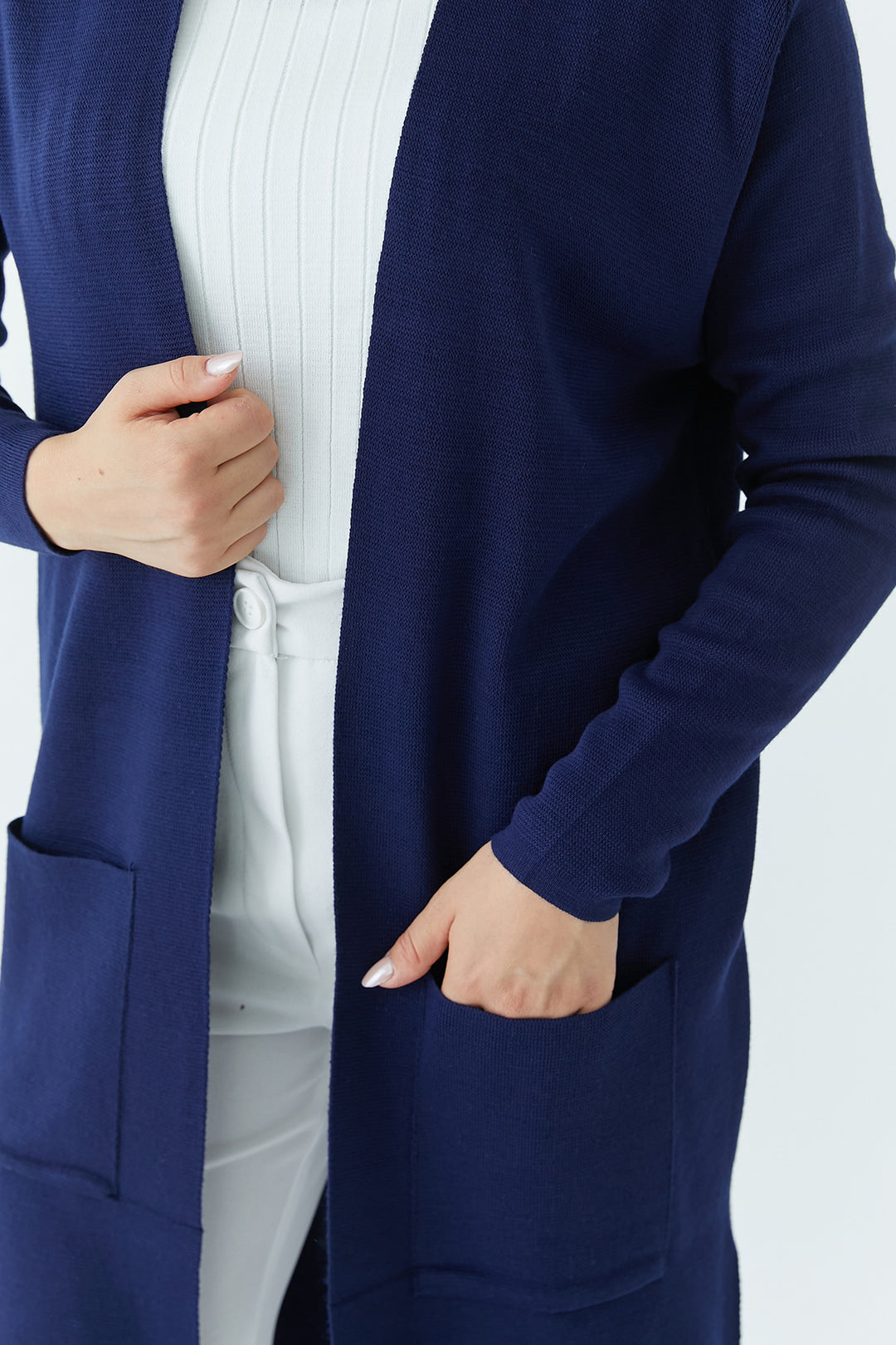 MPL Woman's Pocketed Long Cardigan 4341 - Landau
