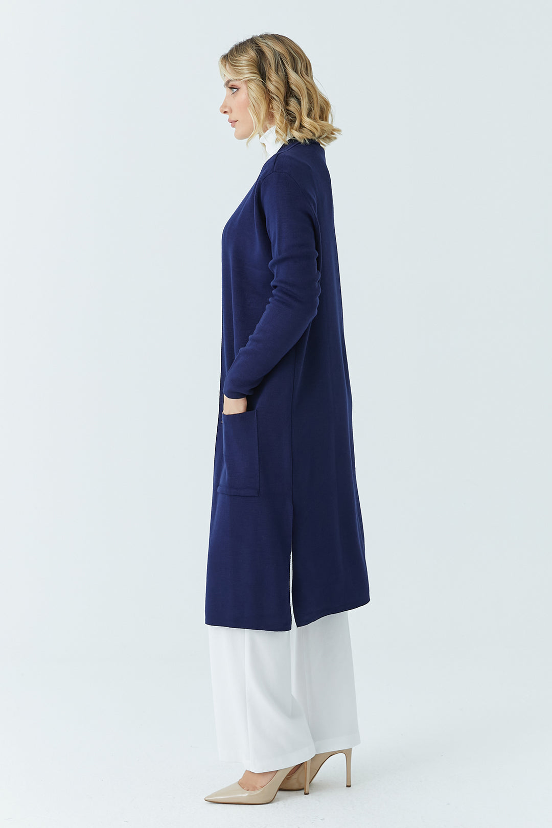 MPL Woman's Pocketed Long Cardigan 4341 - Landau