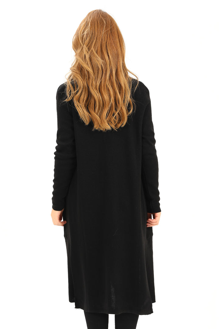 MPL Woman's Pocketed Plain Long Cardigan 4341 - Zaandam