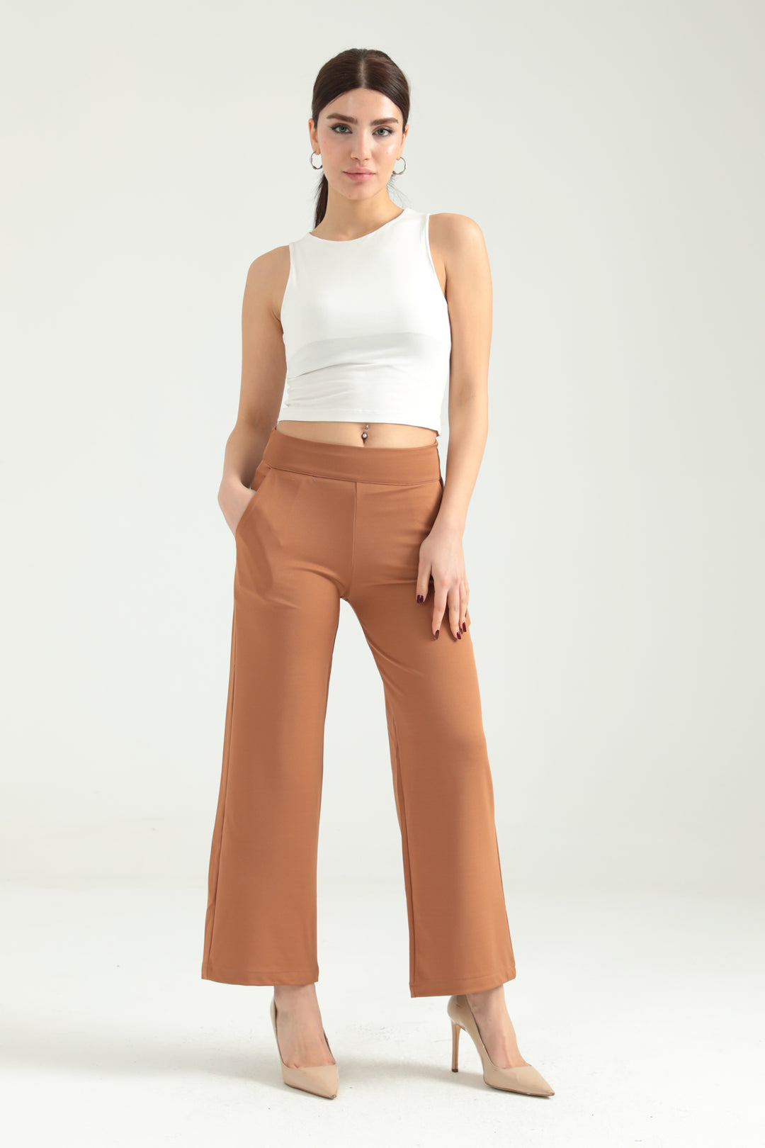 MPL DİES 614BY450003 ZIPPERED BELTED PANTS - Waco