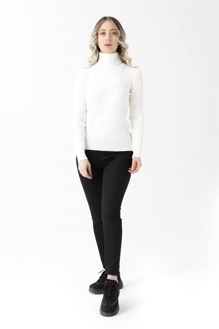 MPL Woman's Cable Knit Fisherman Sweater 4851 - Adelanto