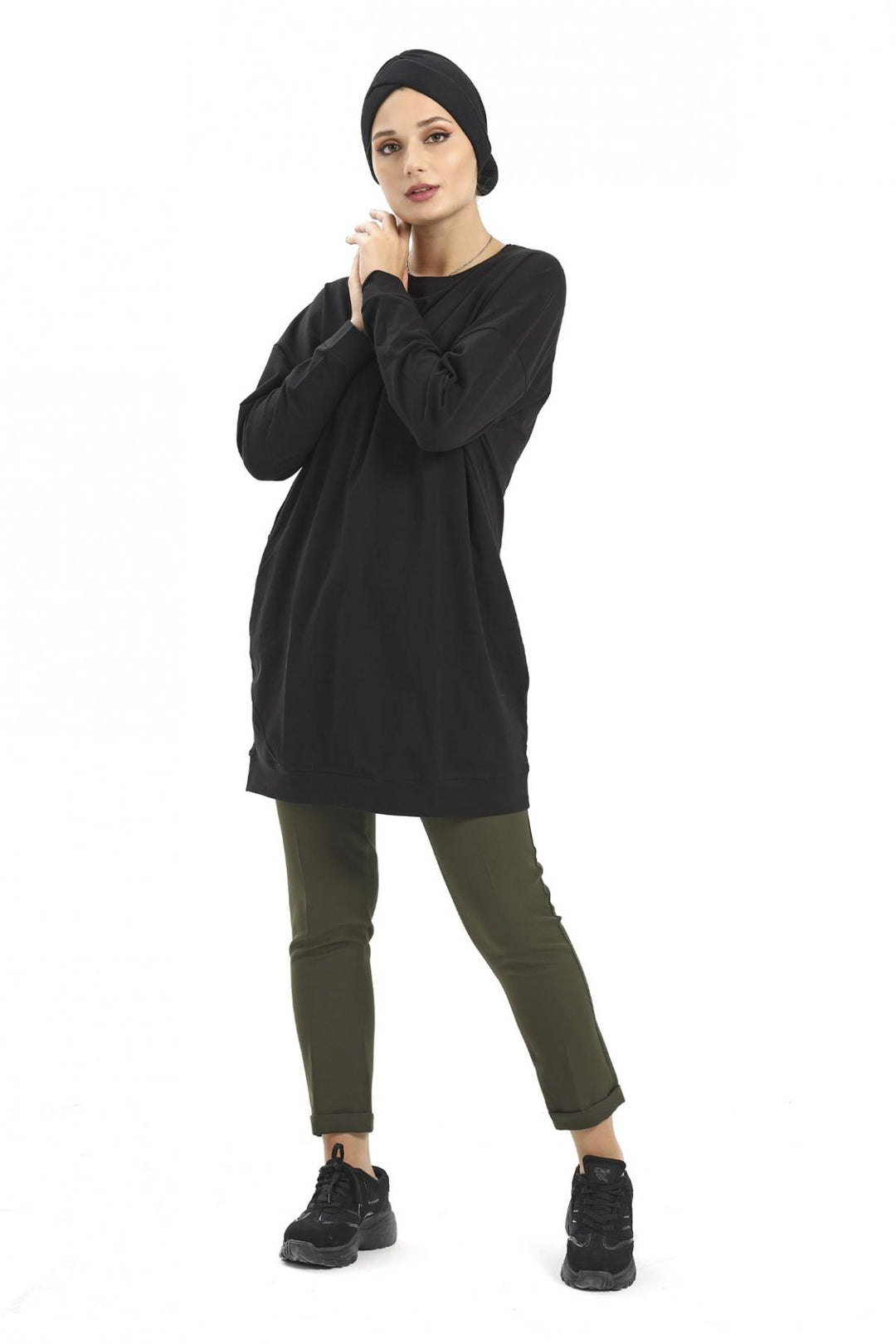 MPL Woman Plus Size V-Neck Short Sleeve Tunic 111BYK02003 - Ciudad Benito Juárez