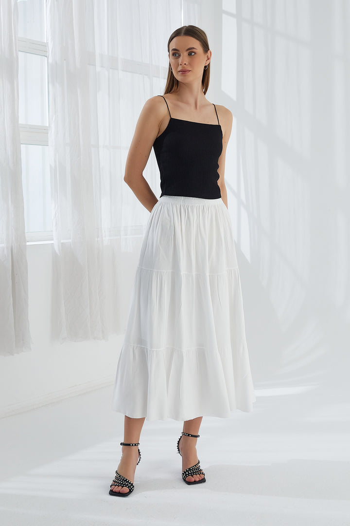 MPL Woman Ruffled Long Skirt - Hilo