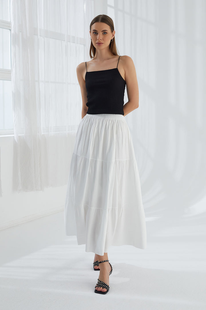 MPL Woman Ruffled Long Skirt - Hilo