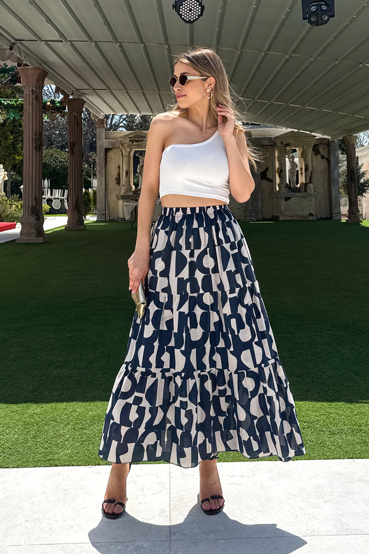 MPL Woman Ruffled Long Skirt - Broken Arrow