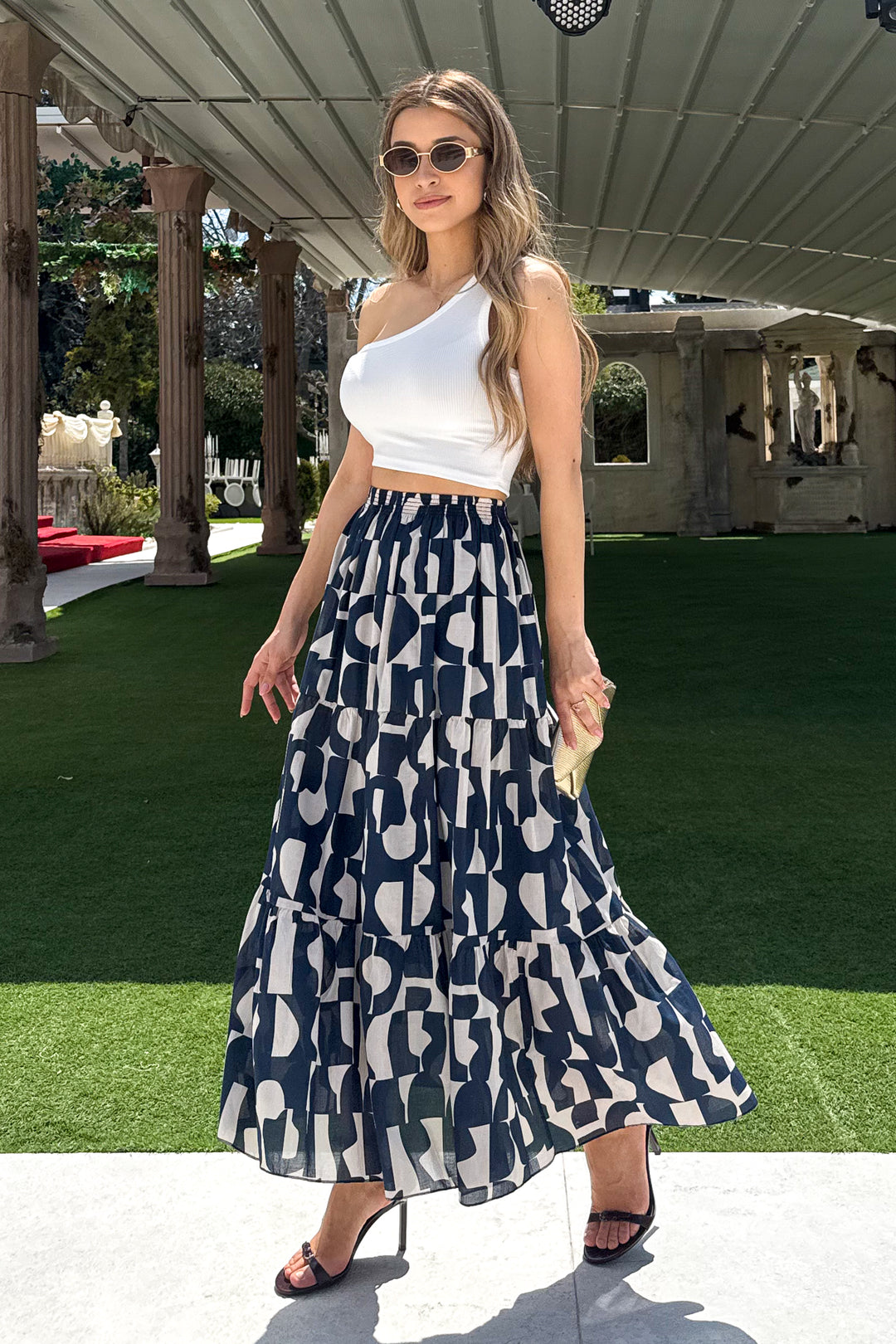 MPL Woman Ruffled Long Skirt - Broken Arrow
