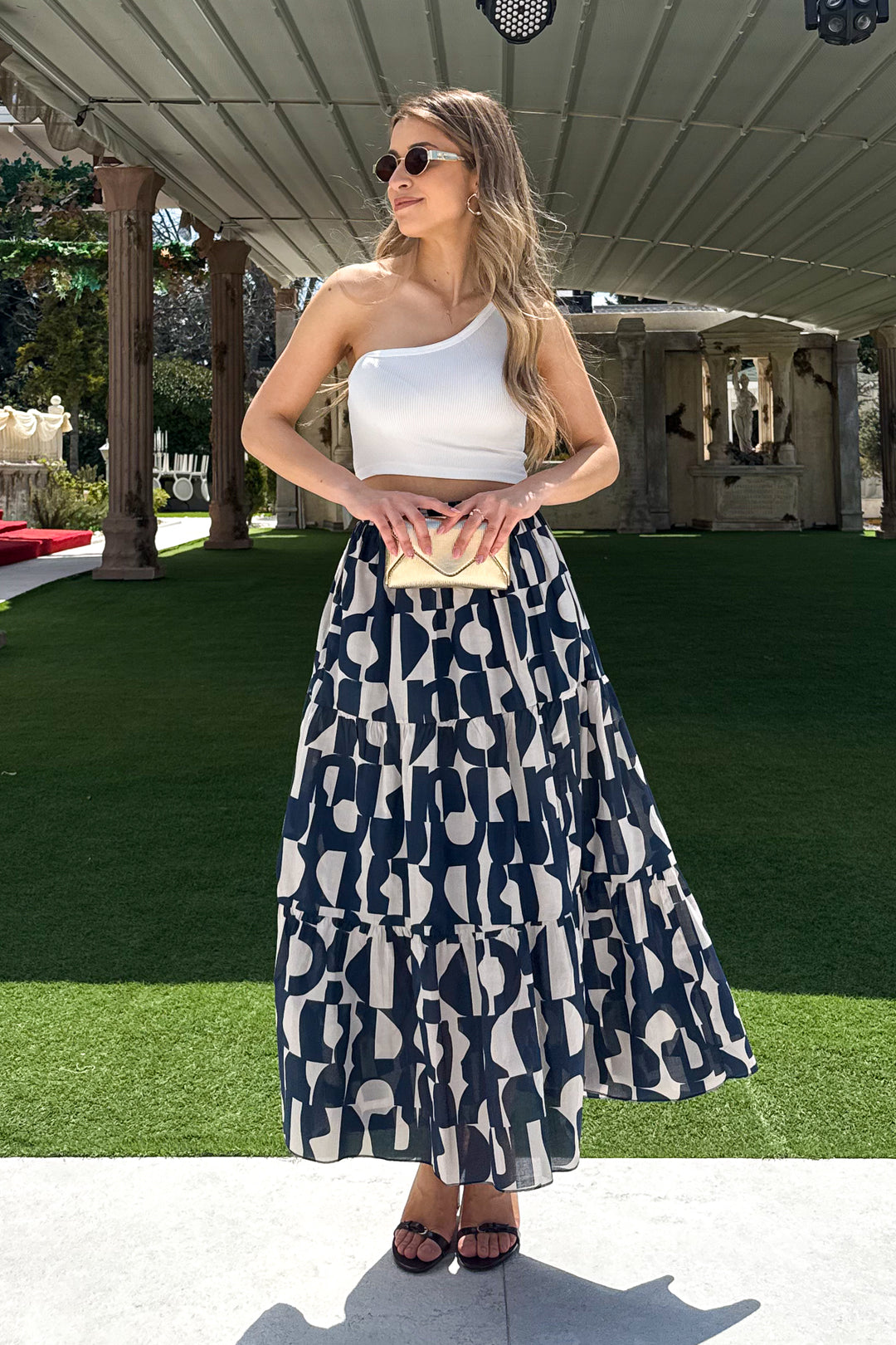 MPL Woman Ruffled Long Skirt - Broken Arrow