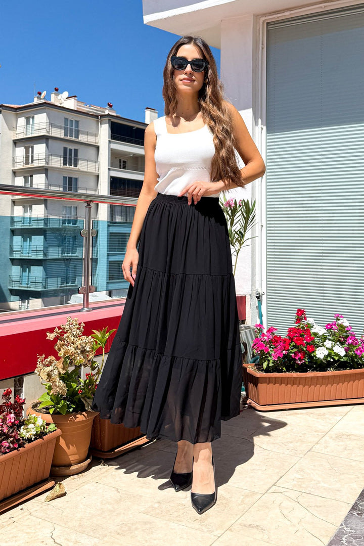 MPL Woman Ruffled Long Skirt - Göttingen