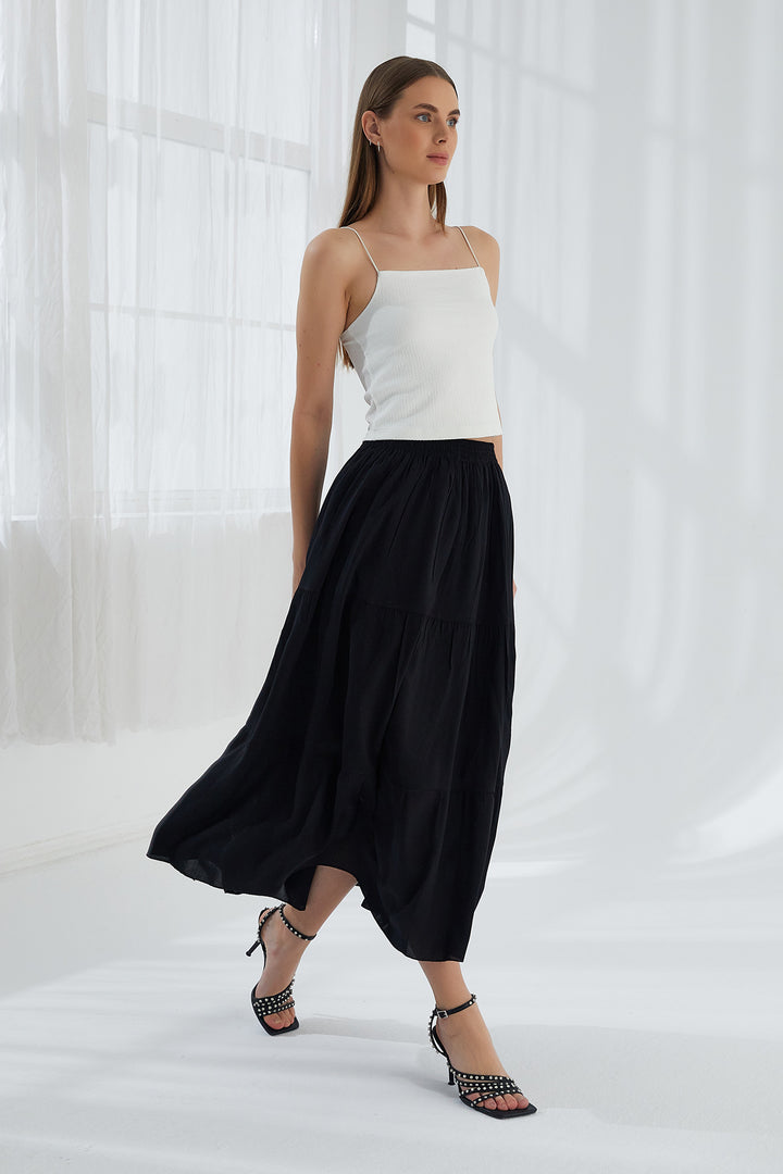 MPL Woman Ruffled Long Skirt - Suharekë