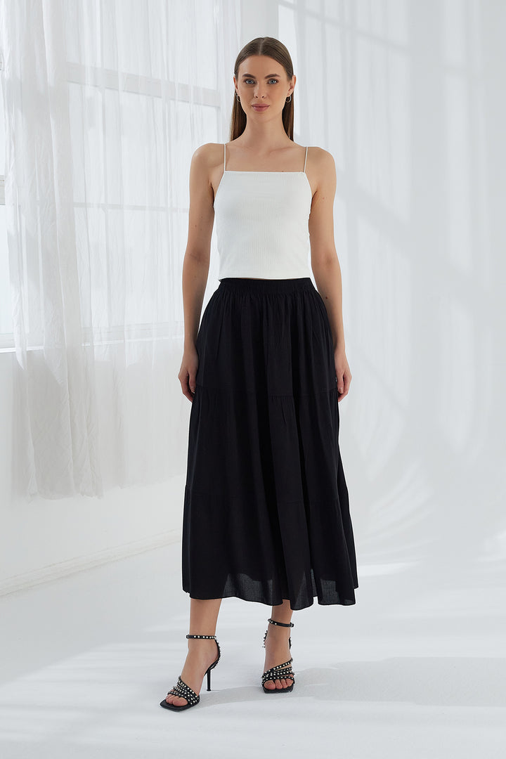 MPL Woman Ruffled Long Skirt - Suharekë