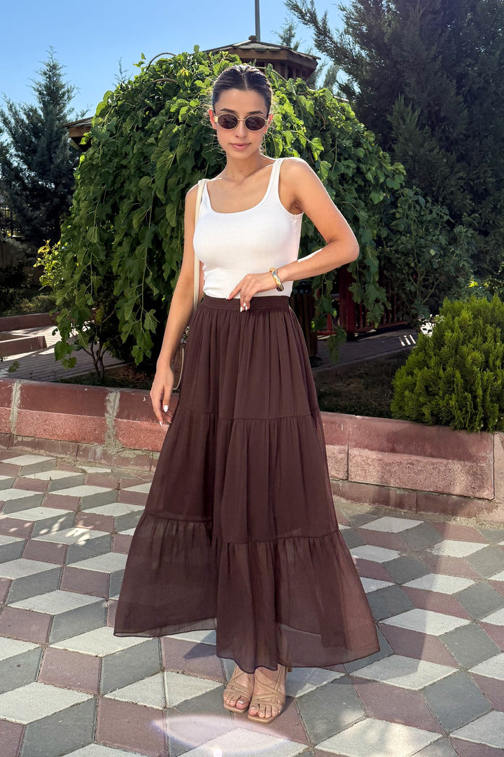 MPL Woman Ruffled Long Skirt - Trier