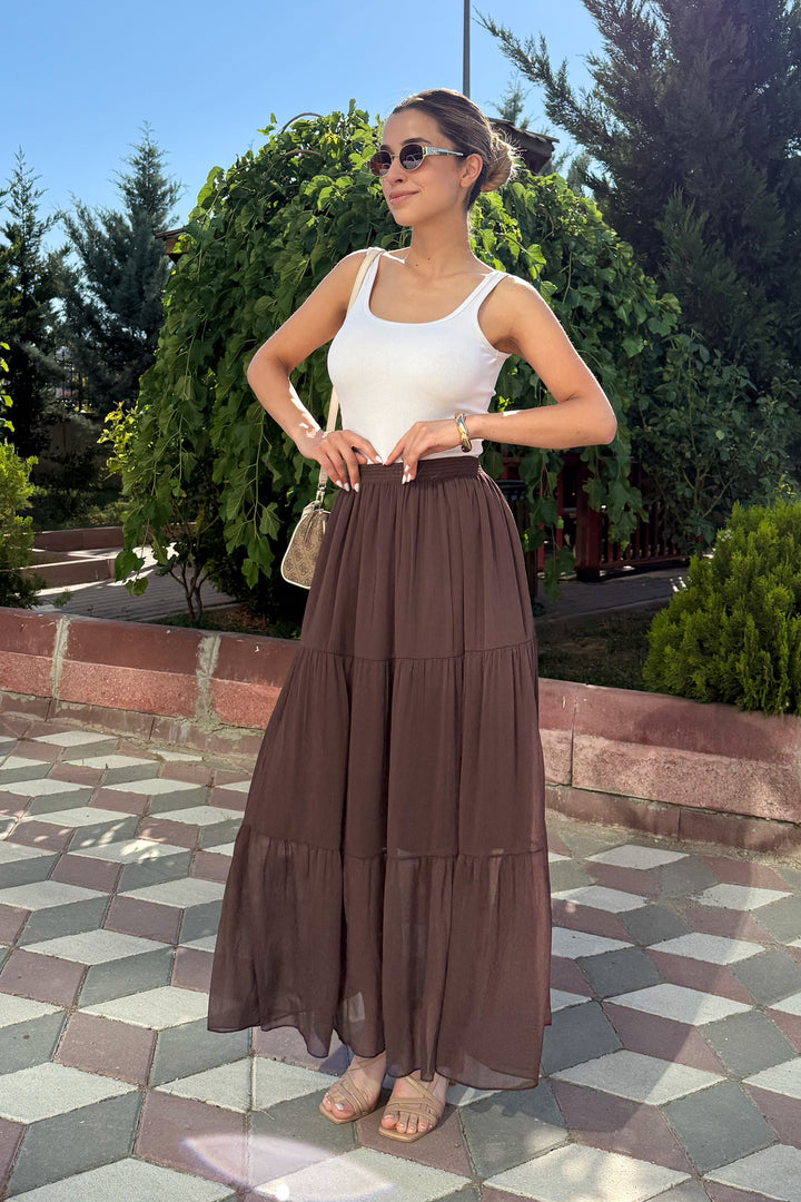 MPL Woman Ruffled Long Skirt - Trier