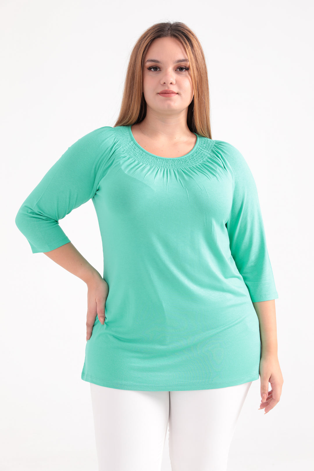 MPL Women's Plus Size Ruffled Blouse - Desio
