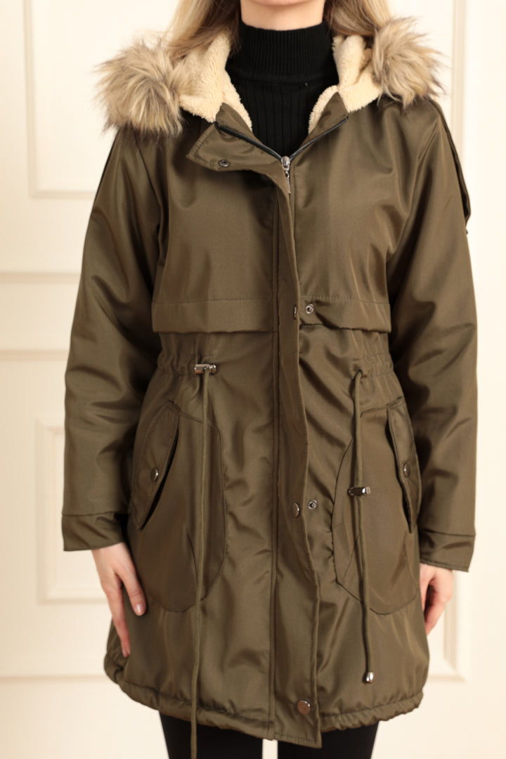 MPL Woman's Hooded Coat with Belt 60045 - Solingen