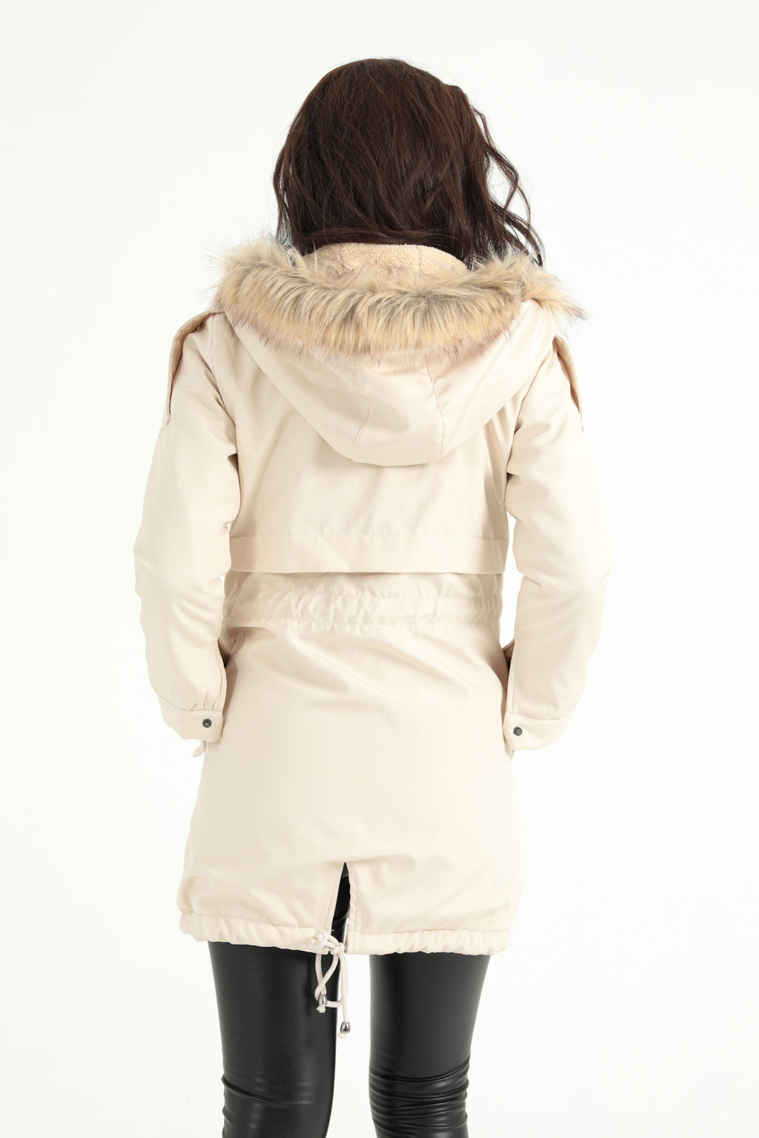 MPL Woman Waist Tied Hooded Coat 60045 - New Britain