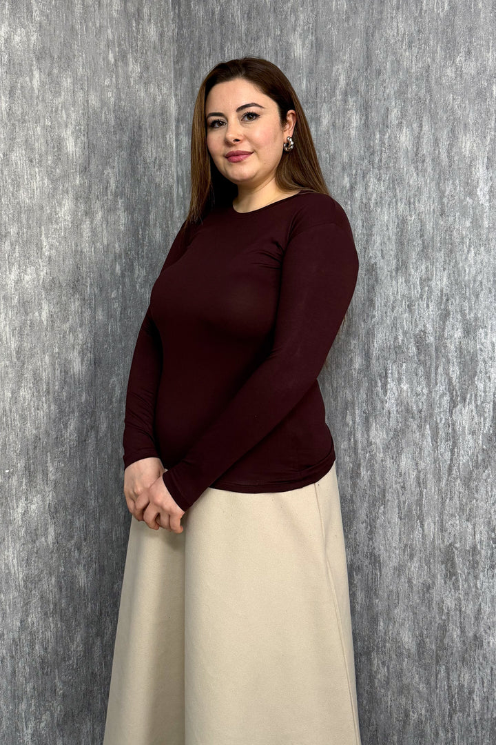 MPL Kadın Büyük Beden Bisiklet Yaka Body 801 - Frisco