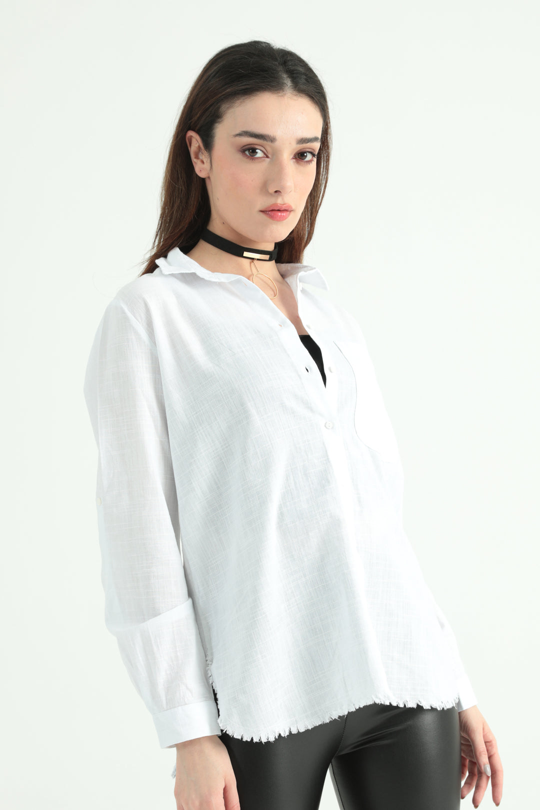 MPL Women's Mandarin Collar Shirt - Longueuil