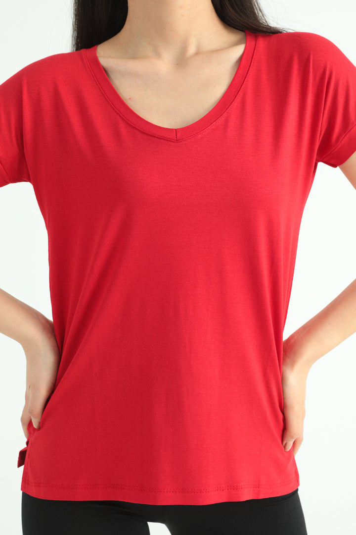MPL Woman V-neck Slit T-shirt 2000 - Invercargill