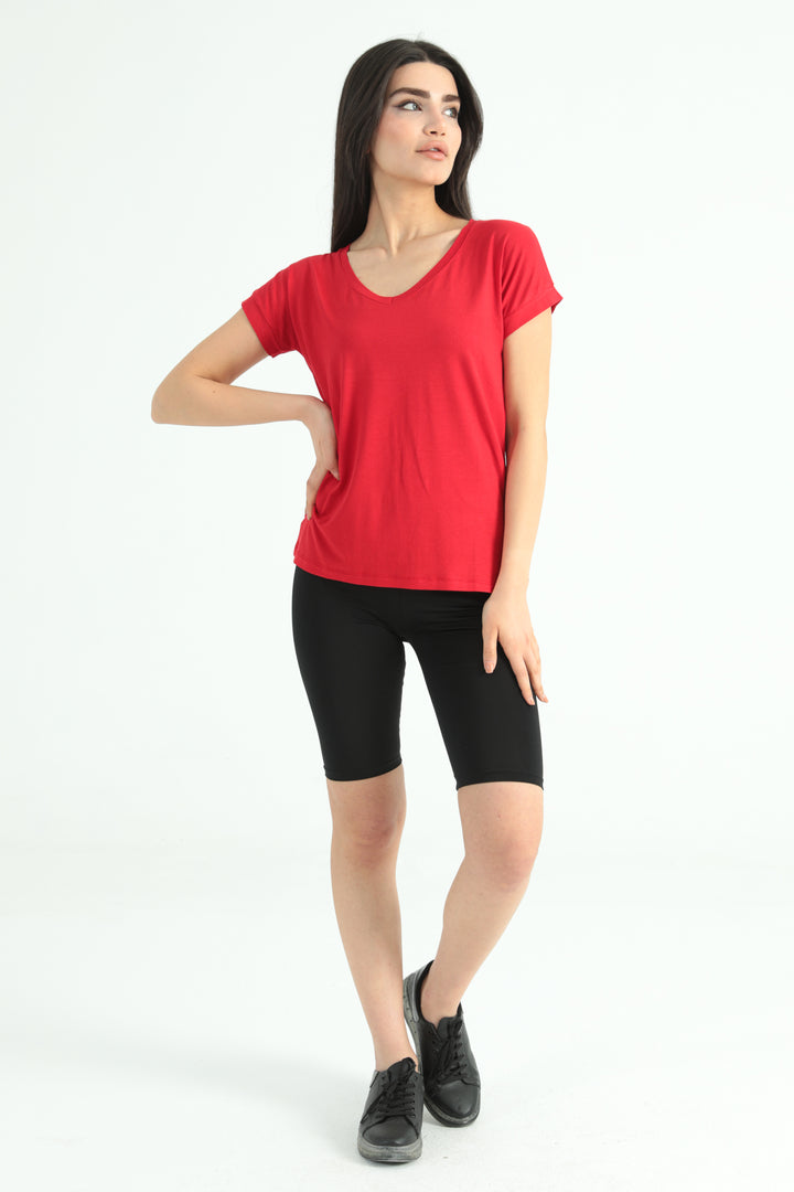 MPL Woman V-neck Slit T-shirt 2000 - Invercargill